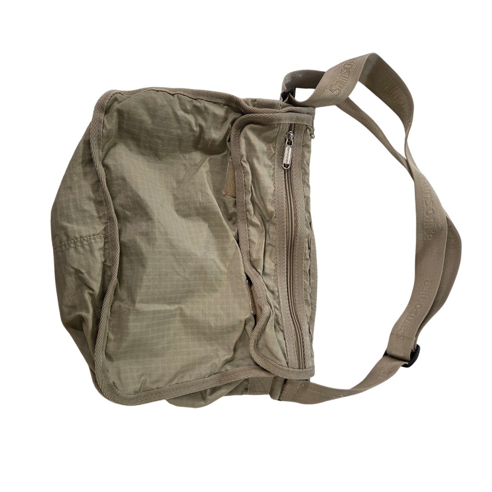 Samsonite Khaki Ripstop Nylon Messenger Bag Crossbody Travel Utility Tactical